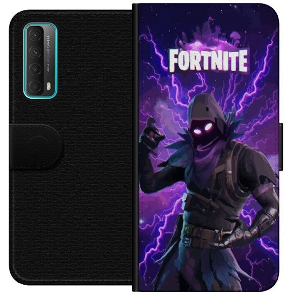 Huawei P smart 2021 Lompakkokotelo Fortnite Raven