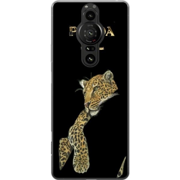 Sony Xperia Pro-I Läpinäkyvä kuori Prada Leopard