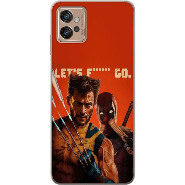 Motorola Moto G32 Gennemsigtig cover Deadpool & Wolverine