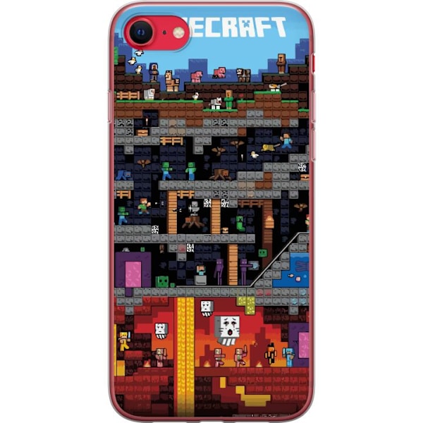 Apple iPhone 16e Genomskinligt Skal Minecraft