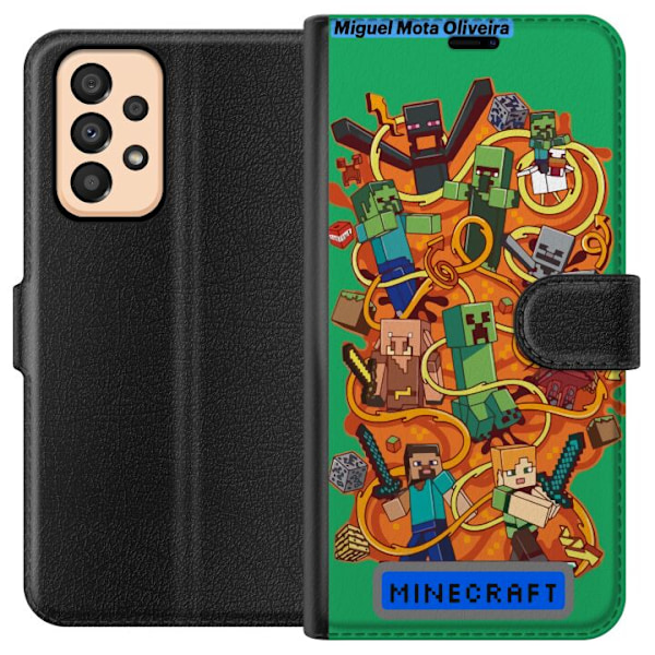 Samsung Galaxy A33 5G Plånboksfodral Minecraft