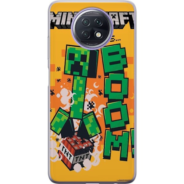 Xiaomi Redmi Note 9T Läpinäkyvä kuori Minecraft Boom