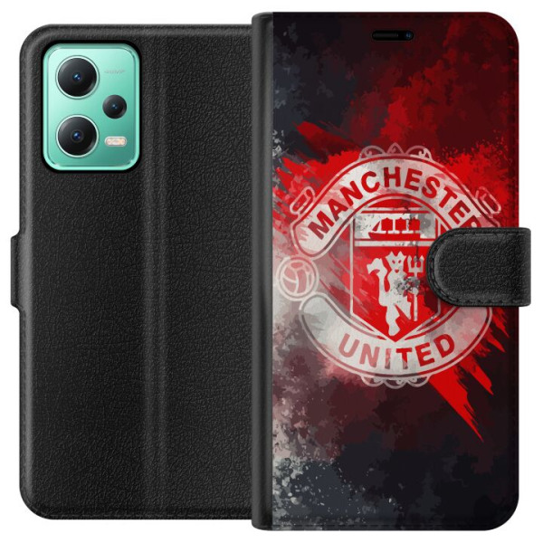 Xiaomi Redmi Note 12 Lompakkokotelo Manchester United