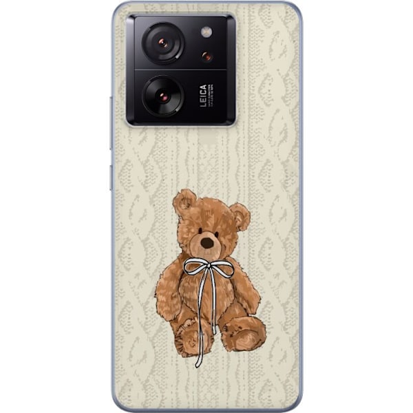 Xiaomi 13T Genomskinligt Skal Liten Nalle – klassisk nalle i enkel design
