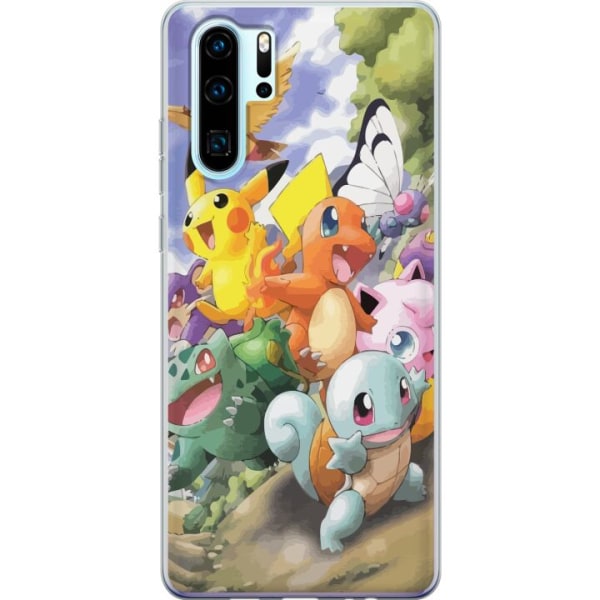Huawei P30 Pro Gennemsigtig cover Pokemon
