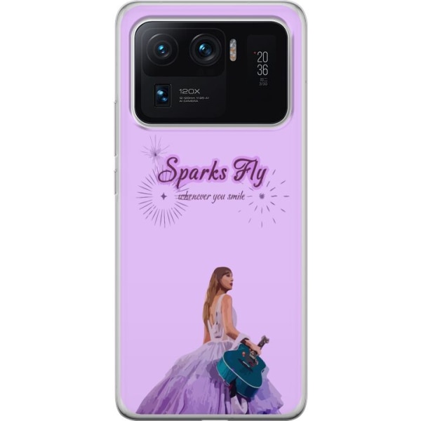Xiaomi Mi 11 Ultra Gennemsigtig cover Taylor Swift - Sparks Fl