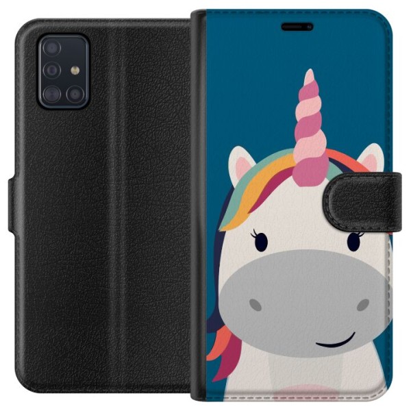 Samsung Galaxy A51 Plånboksfodral Enhörning / Unicorn