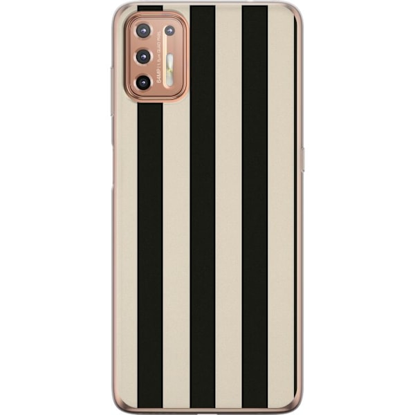 Motorola Moto G9 Plus Genomskinligt Skal Line Flow