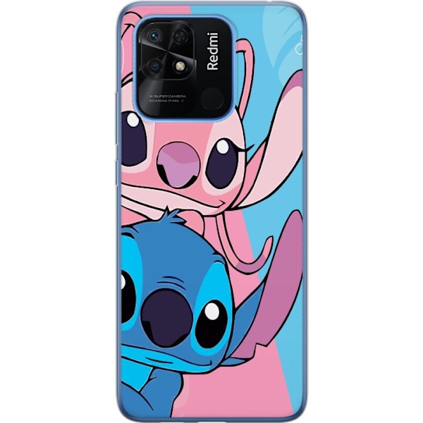 Xiaomi Redmi 10C Läpinäkyvä kuori Stitch & Angel