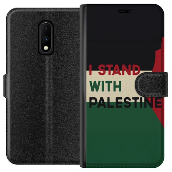 OnePlus 7 Tegnebogsetui Stå sammen med Palæstina - solidarit