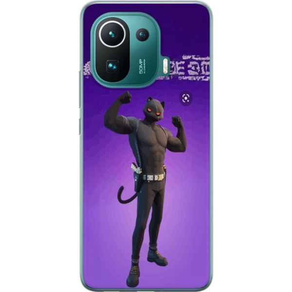 Xiaomi Mi 11 Pro Gennemsigtig cover Fortnite - Meowscles