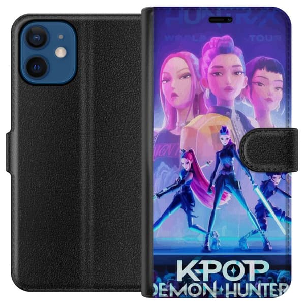 Kompatibelt Plånboksfodral till Apple iPhone 12 mini Trendiga KPop Demon Hunters docka figur