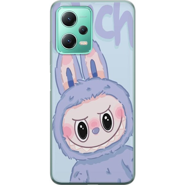Xiaomi Redmi Note 12 Läpinäkyvä kuori Sininen Jänis Labubu
