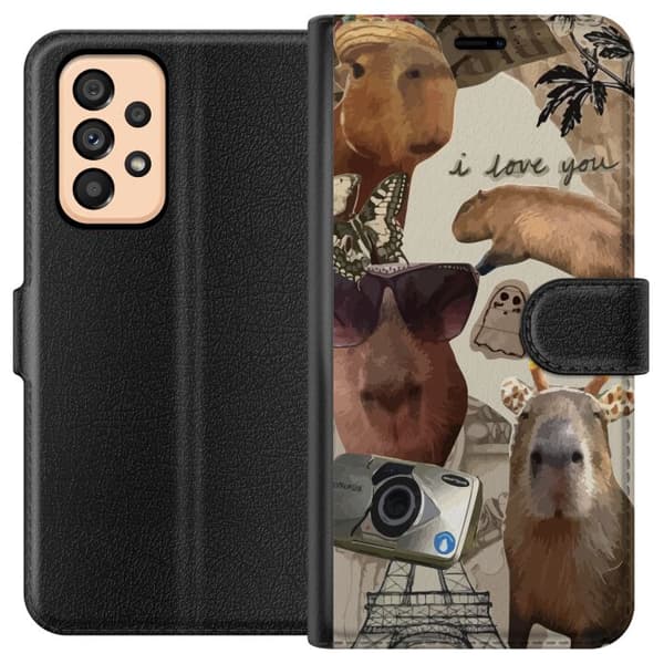 Kompatibelt Lommeboketui til Samsung Galaxy A53 5G Capybara