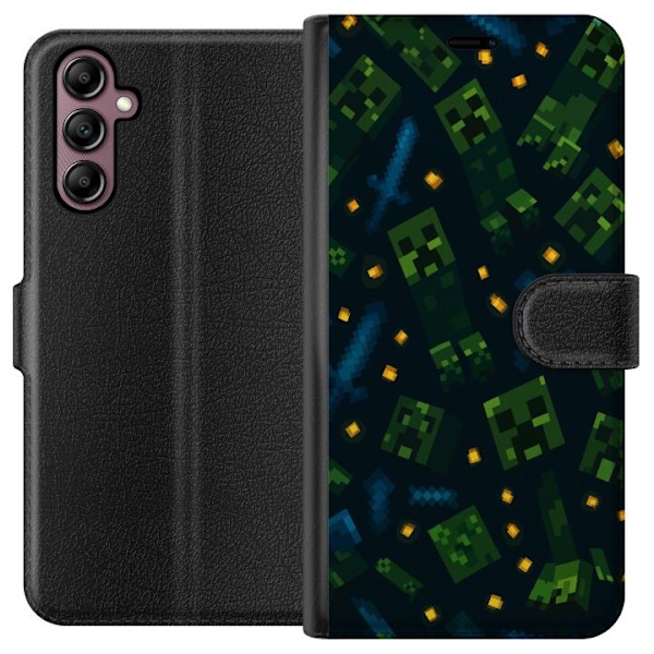 Samsung Galaxy A14 5G Plånboksfodral Minecraft Dungeons Mob