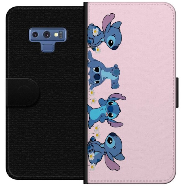 Samsung Galaxy Note9 Plånboksfodral Stitch Skratt & Bus – Perfekt för Mobilskal eller Poster