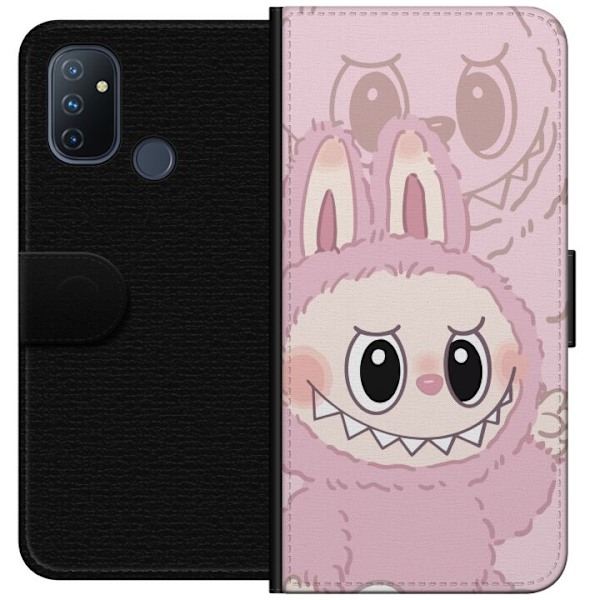 OnePlus Nord N100 Plånboksfodral Labubu Floral Freak – Blommigt monster i vintage-stil