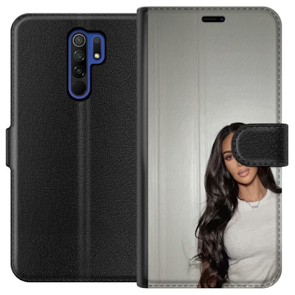 Xiaomi Redmi 9 Tegnebogsetui Kim Kardashian – Iconic Style C