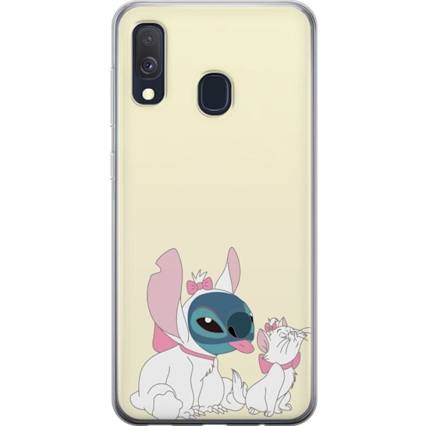 Samsung Galaxy A40 Gjennomsiktig deksel Stitch Aristocats