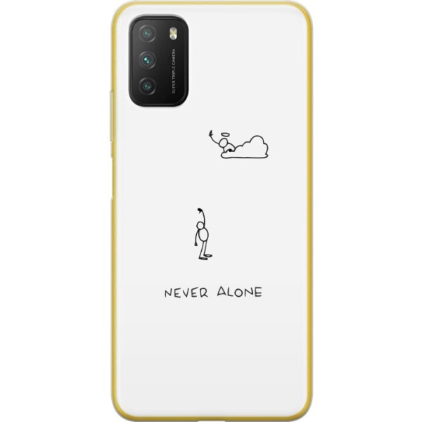 Xiaomi Poco M3  Gennemsigtig cover Aldrig Alene