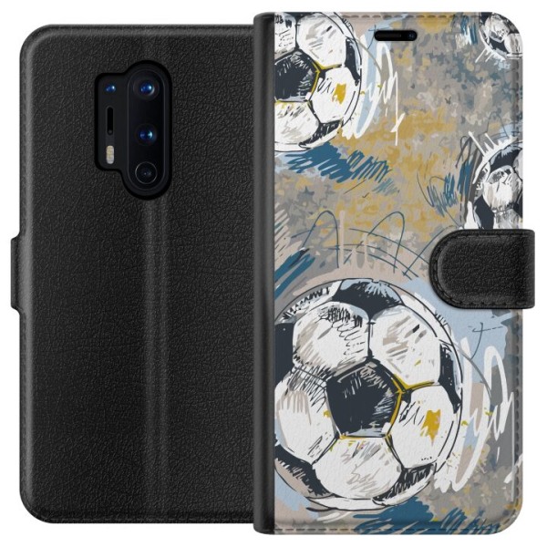 OnePlus 8 Pro Tegnebogsetui Fodbold