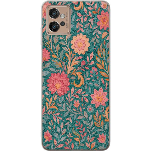 Motorola Moto G32 Genomskinligt Skal Floral Dream