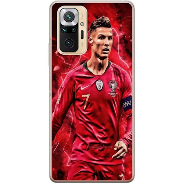Xiaomi Redmi Note 10 Pro Genomskinligt Skal Ronaldo Skills – CR7 Design för Äkta Supporters