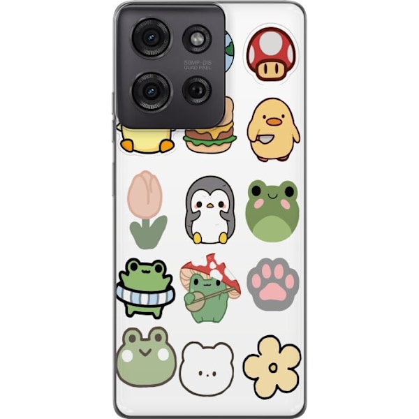 Motorola Moto G75 Gjennomsiktig deksel Kawaii Friends
