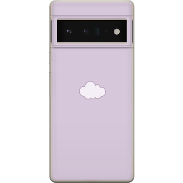Google Pixel 6 Pro Läpinäkyvä kuori Lila Pilvi - minimalist