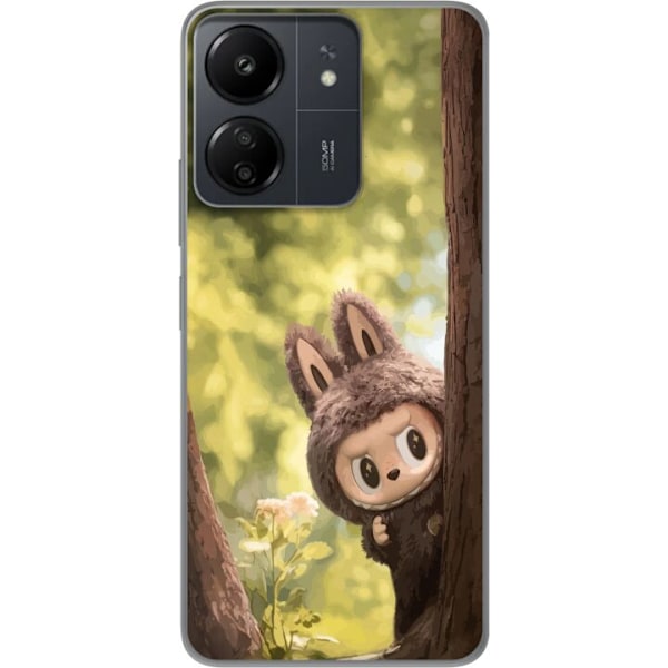 Xiaomi Redmi 13C Gjennomsiktig deksel Labubu Graffiti Vibes – Gatukunst i Monsterform