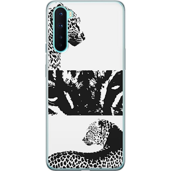 OnePlus Nord Läpinäkyvä kuori Leopard Faces