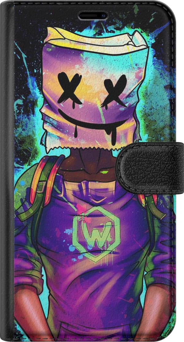 Kompatibelt Lommeboketui til Apple iPhone 8 Plus Fortnite Marshmello