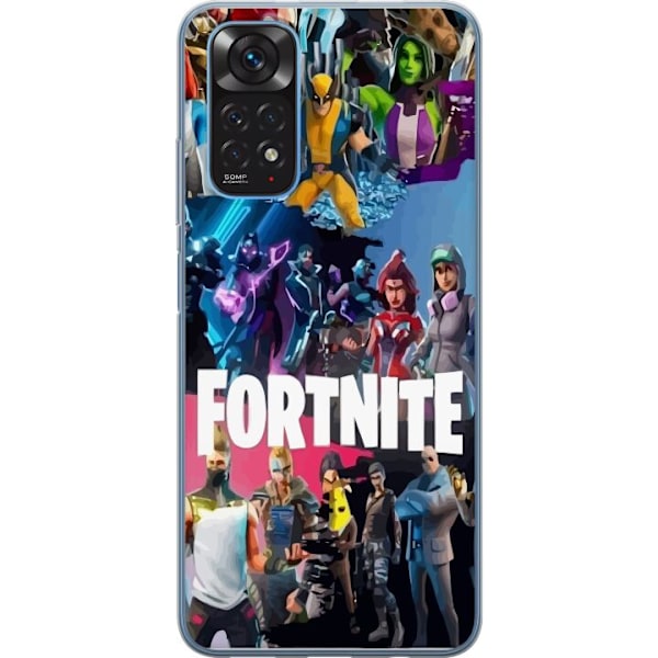 Xiaomi Redmi Note 11S Läpinäkyvä kuori Fortnite