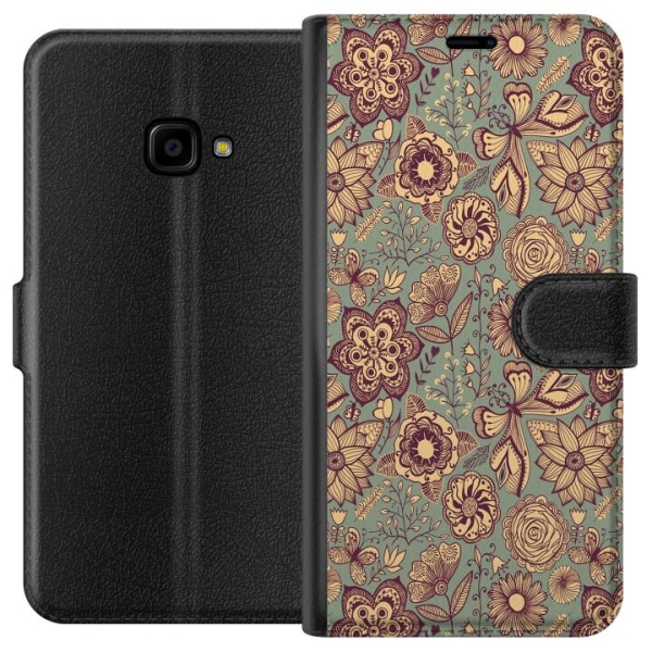 Samsung Galaxy Xcover 4 Lommeboketui Vintage Blomster