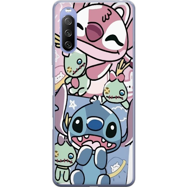 Sony Xperia 10 III Lite Genomskinligt Skal Stitch