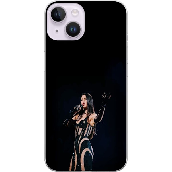 Apple iPhone 15 Plus Gjennomsiktig deksel Dua Lipa – Pop Sta