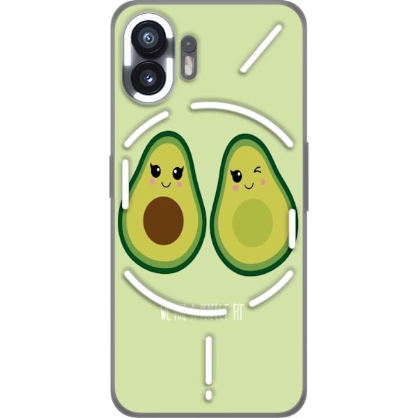 Nothing Phone (2) Gennemsigtig cover Avocado