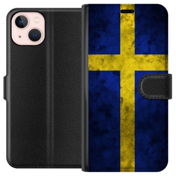 Apple iPhone 13 Tegnebogsetui Sverige Flag