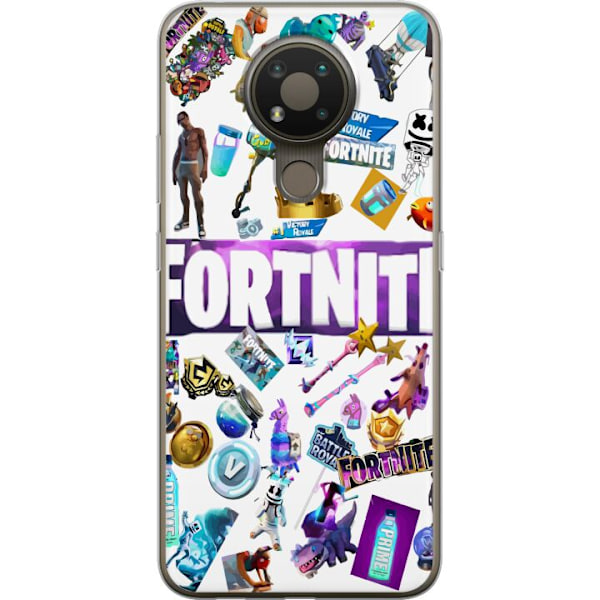 Nokia 3.4 Läpinäkyvä kuori Fortnite