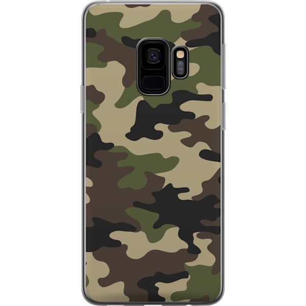 Samsung Galaxy S9 Läpinäkyvä kuori Metsä camo