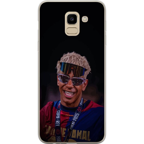 Samsung Galaxy J6 Läpinäkyvä kuori  Lamine Yamal matkapuhelinkotelo tyylikkäässä urheilumuotoilussa