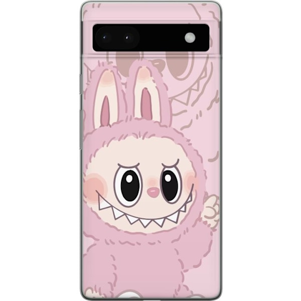 Google Pixel 6a Gennemsigtig cover Labubu Floral Freak
