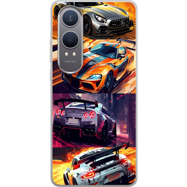 OnePlus Nord CE4 Lite Läpinäkyvä kuori Ralli kuume - vauhdi