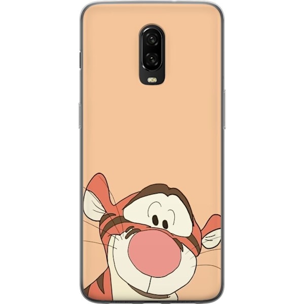 OnePlus 6T Genomskinligt Skal Tiger HEJ!