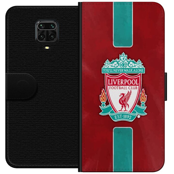 Xiaomi Redmi Note 9 Pro Lompakkokotelo Liverpool FC - Klassine