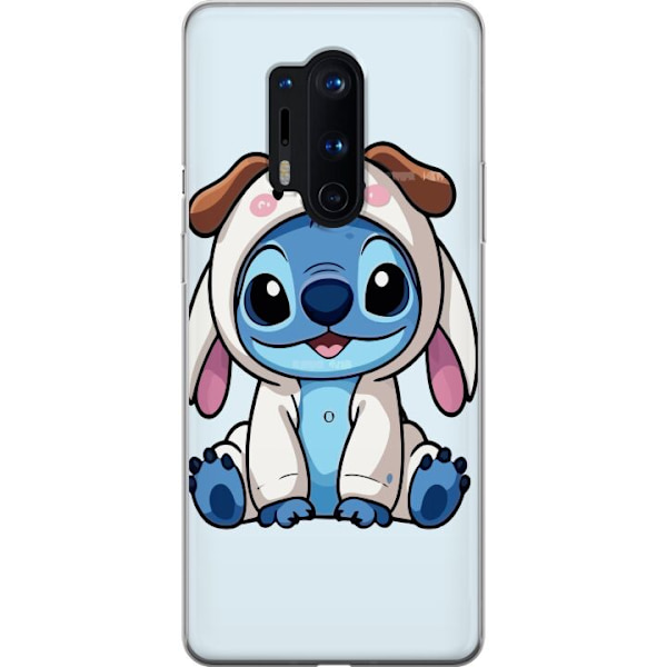 OnePlus 8 Pro Läpinäkyvä kuori Stitch Koirapuku Lilo & Stitch Disney Hauska Design Sininen Avaruusolento Sarjakuva Hahmo Suosittu Lapsille Suosittu