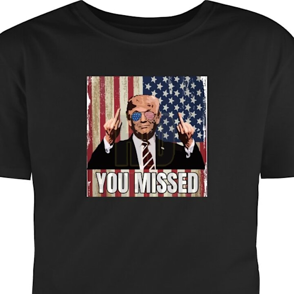 T-shirt til Voksen | Klassisk Voksen T-shirt Trump sort S