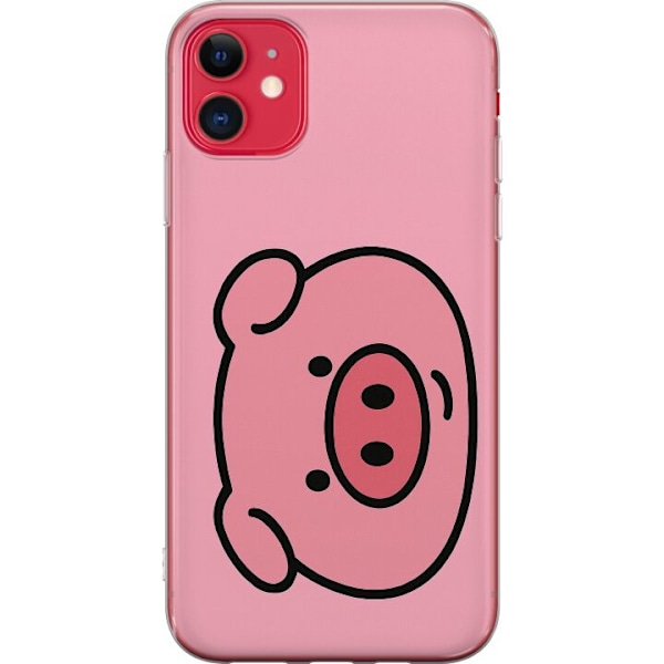 Apple iPhone 11 Genomskinligt Skal Kawaii Piggy