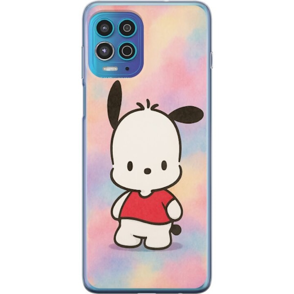 Motorola Moto G100 Genomskinligt Skal Kawaii Sanrio Pochacco