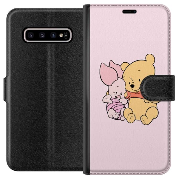 Kompatibelt Lommeboketui til Samsung Galaxy S10+ Winnie Puh